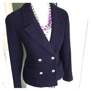 Preowned Chanel double breasted blazer
